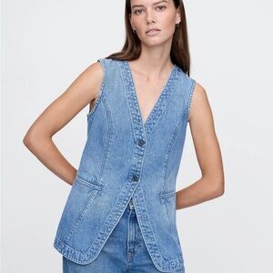 GAP Longline Denim Vest